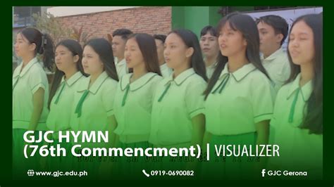 gjc hymn lyrics|GJC HYMN by the Graduates of Batch 2013 .
